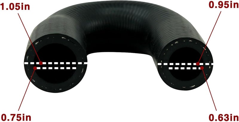 HEMRUNK LS Heater Core Bypass Hose Coolant Crossover with Clamps Replacement for LS1 LS2 LS3 LS6 LS7 LH6 L92 L76 L92 L76 LY2 LZ1 L99 L96 L99 L96 LC8 L96 LC8 L77 LM7 LR4 LM4 L33 LQ4 LQ9 551699 - Image 4